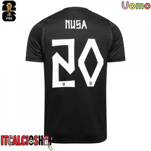 Norvegia Antonio Nusa #20 Seconda Maglia Mondiali 2026 Manica Corta